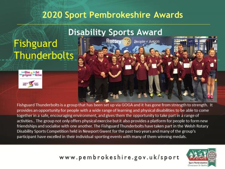 Adult Disability - Fishguard Thunderbolts